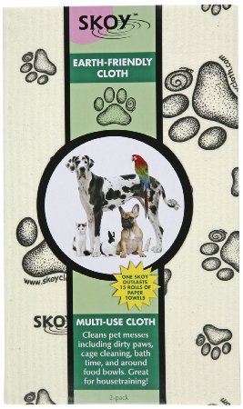 Skoy Cloth Large with Paw Print, 2-Pack
