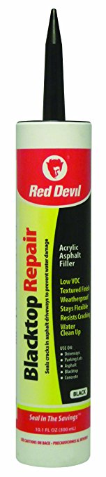 Red Devil 0637 10.1-Ounce Blacktop Driveway Repair Caulk, Black