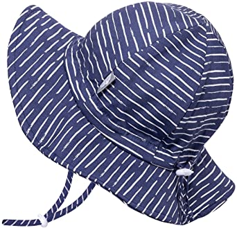 JAN & JUL GRO-with-Me Adjustable Toddler Sun-Hat with UV Protection for Baby and Kids, Cotton