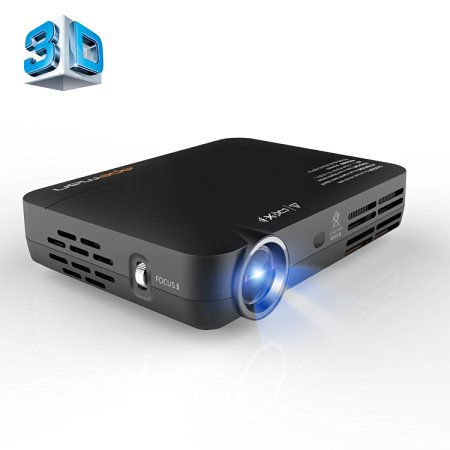 APEMAN 3D Projector, DLP 1080P HD LED Pico Projector, Andriod OS Wi-Fi Bluetooth with Screen Size UP to 120 Inch, Create 3D Smart Home Theater