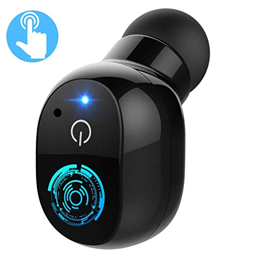 Mpow Bluetooth Earbud Wireless, [Touch Control] V4.2 Mini Bluetooth Headset Earpiece with Mic, Driving Handsfree Calling Earbud,Invisible Wireless In-ear Earphone for Cellphones [2 Magnetic Chargers]