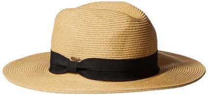 NYfashion101 Lightweight Solid Color Band Braided Panama Fedora Sun Hat
