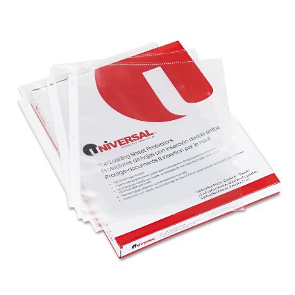 Universal Economy Sheet Protectors Economy Letter 200Box UNV-21127