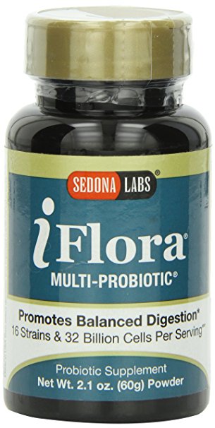 Sedona Labs Iflora Multi-Probiotic Powder, Powder, 2.1-Ounce