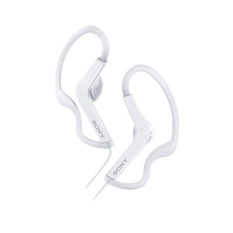 Sony Premium Splashproof Extra Bass Sports In-Ear Noise-Canceling Headphones (White)