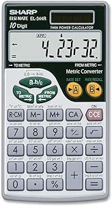 Sharp EL344RB 10-Digit Calculator with Punctuation