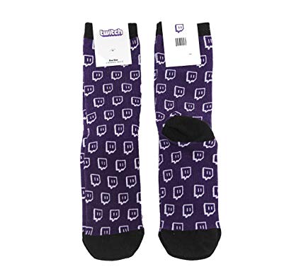 Twitch Purple Glitch Sock