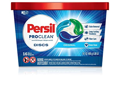 Persil ProClean Discs Laundry Detergent, Original, 16 Count