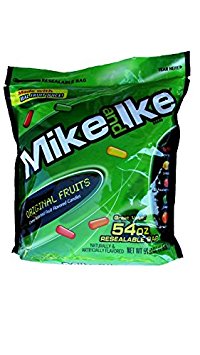 Mike and Ike Chewy Assorted Fruit Flavored Candies, 54 Ounce