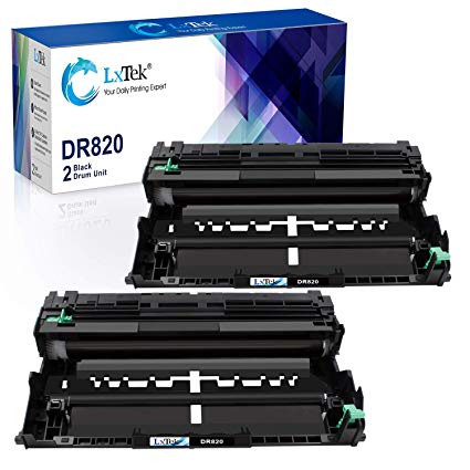 LxTek Compatible Drum Unit Replacement for Brother DR820 DR-820 (2 Black, Super-High Yield 60,000 Pages)