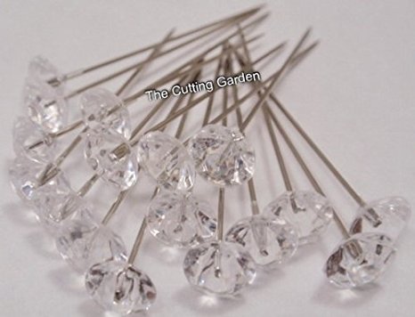 Crystal Diamante Corsage Pins pk/100