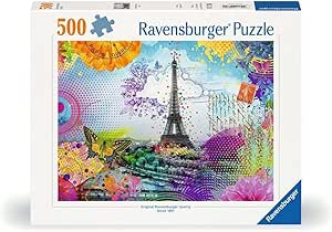 Ravensburger Puzzle 12000772 Postkarte aus Paris - 500 Teile Puzzle für Erwachsene from 12 Years