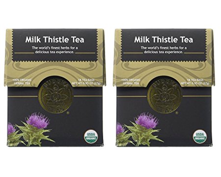 Organic Milk Thistle Tea - Kosher, Caffeine Free, GMO-Free - 18 Bleach Free Tea Bags (Pack of 2)