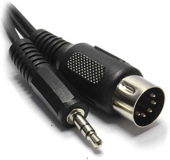 kenable 5 Pin Din Plug To 3.5mm Jack Stereo Plug Audio Cable 1.5m