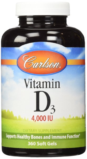 Carlson Labs - Vitamin D3 4000 IU - 360 Softgels