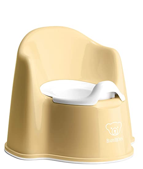 BABYBJÖRN Potty Chair, Powder Yellow/White