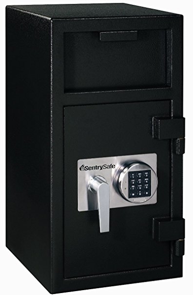 SentrySafe DH-134E Solid Steel Depository Safe, Black