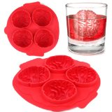 HDE Frozen Brain Halloween Party Novelty Silicone Jello Chocolate Mold Ice Cube Tray