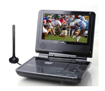 Envizen Digital ED8850B Duo Box II 7" Portable DVD & TV Player with ATSC TV