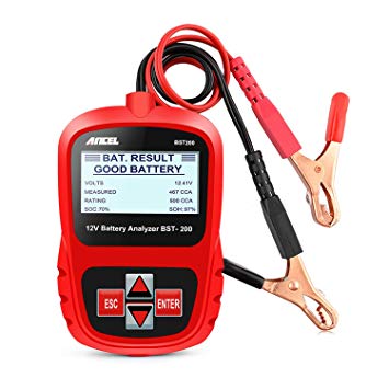 ANCEL BST200 Battery Tester 12V 100-1100 CCA Automotive Battery Load Analyzer Cell Bad Battery Diagnostic Tool