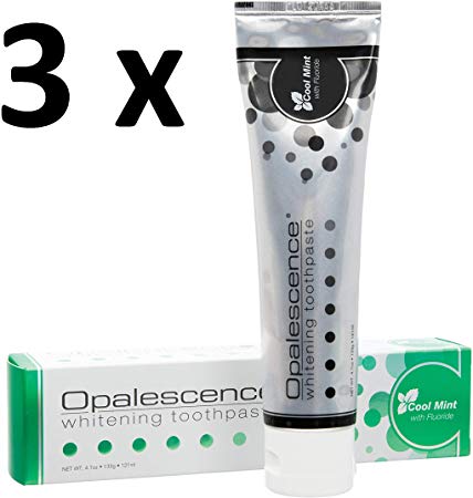 Opalescence Whitening Toothpaste Fluoride Cool Mint 133g, pack of 3 (3x 133g)