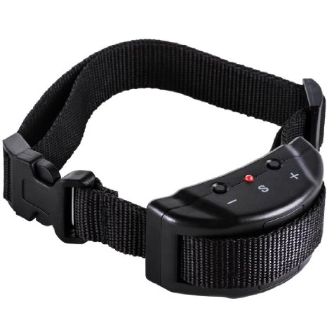 Vastar AD630 Dog No Bark Collar Electric Anti Bark Shock Control with 7 Levels Button Adjustable Sensitivity Control, Stimulation of No Harm Warning Beep and shock, for 15-120 Pounds Dogs