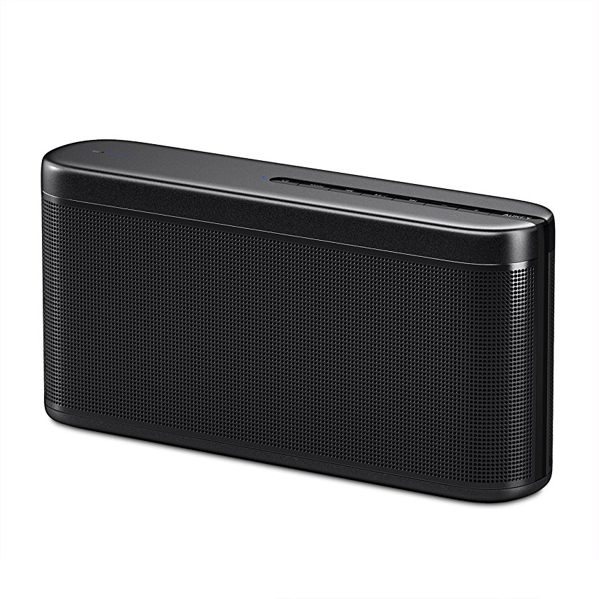 AUKEY Wireless Speaker 35W with Power Bank Function, 18-hour Playtime, Boosted Bass and Powerful Sound, Built-in 8000mAh Battery, Hands-Free for Echo Dot, iPhone, iPad, Samsung, Android and More