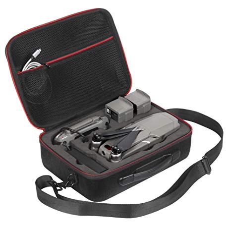 DJI Mavic 2 Zoom/Mavic 2 Pro Case JSVER Hard Travel Carrying Case for DJI Mavic 2 Pro/Mavic 2 Zoom Fly More Combo & DJI Smart Controller, Mavic 2 Body, 2X Batteries, Charger, Propellers