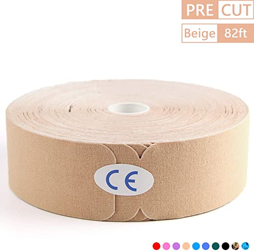 AUPCON Kinesiology Tape Breathable Physical Therapy Cotton Sports Tape Reduce Pain and Injury Recovery Provides Supports for Muscles & Joints, Knee, Shoulder, Elbow Latex Free
