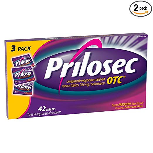Prilosec OTC - 42 Tablets, Pack of 2