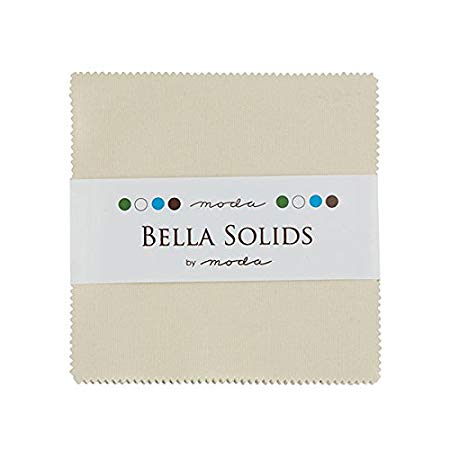 Bella Solids Natural Charm Pack 42 5-inch Squares Moda Fabrics 9900PP 12