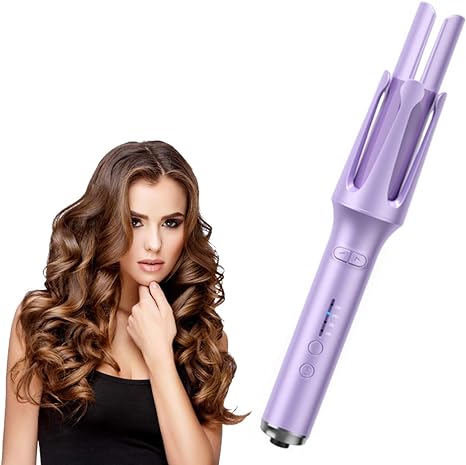 Automatic Hair Curler, 1.25 Inch Rotating Curling Iron, Precise 4 Modes Temperature Control, Tens Millions of Negative Ions, Protein Coating Smooth Hair Without Damaging Hair Roots