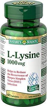 Nature's Bounty L-Lysine 1000mg 60 count