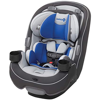 Safety 1st Safety 1ˢᵗ Grow and Go 3-in-1 Convertible Car Seat, Carbon Wave, Grey, Blue