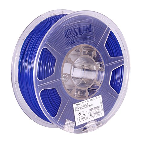 eSUN 1.75mm Blue PLA PRO (PLA ) 3D Printer Filament 1KG Spool (2.2lbs), Blue