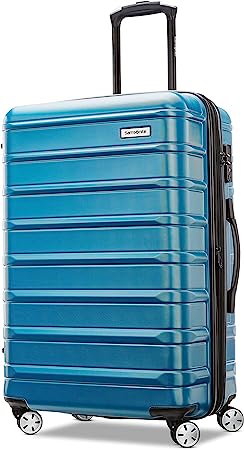 Samsonite Omni 2 Hardside Expandable Luggage with Spinners | Caribbean Blue | Medium