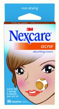 Nexcare Acne Absorbing Cover Two Sizes 36 Count