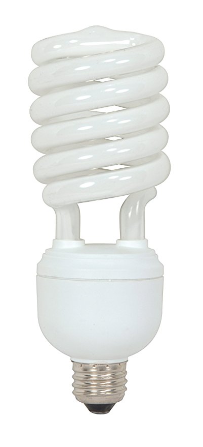 Satco S7335 40 Watt (150 Watt) 2600 Lumens Hi-Pro Spiral CFL Bright White 4100K Medium Base 120 Volt Light Bulb