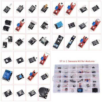 Kuman 37-in-1 sensor Module kit for arduino uno raspberry pi starter kits for Arduino R3 Mega2560 Mega328 Nano K5