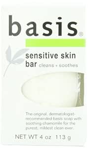 Basis Sensitive Skin Cleansing Bar - 4 oz - Buy Packs and SAVE (Pack of 3)