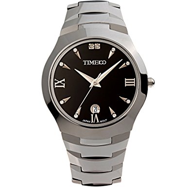 Time100 Calendar Sapphire Crystal Round Mirror Tungsten Steel Round Dial Watch #W50028G.01A