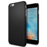 iPhone 6s Plus Case Spigen Thin Fit Exact-Fit Black Premium Matte Finish Hard Case for Apple iPhone 6 Plus  iPhone 6s Plus - Black SGP11638