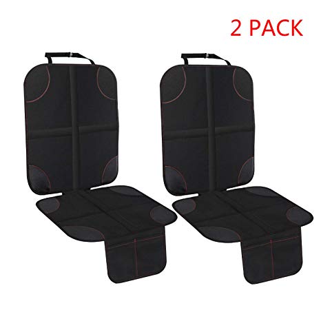 2 Pack Car Seat Protector with Thickest Padding Protection for Cars Seats Cover Pad Protects Automotive Vehicle Leather or Cloth Upholstery (Seat Protector)