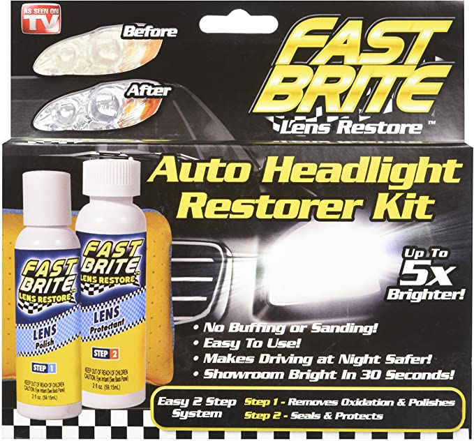 Fast Bright Auto Headlight Restore Kit