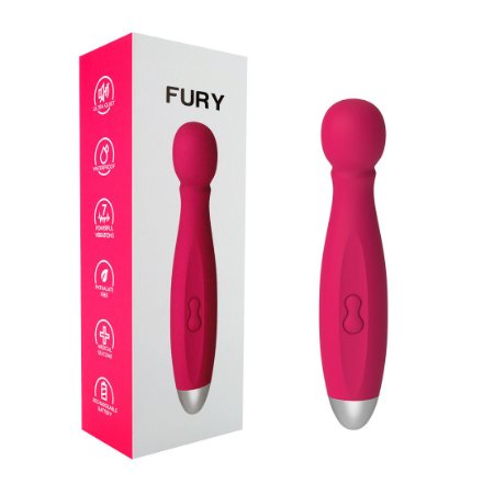 Fury Waterproof Rechargeable Therapeutic Massager (Pink)