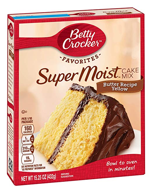 Betty Crocker Butter Recipe Yellow Cake Mix, 15.25 Ounce