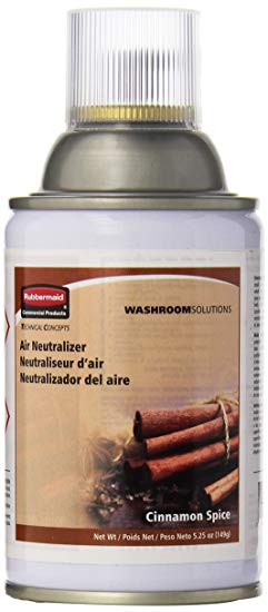 Rubbermaid Commercial FG400696 Standard Aerosol Refill for Microburst Metered Air Care Systems, Cinnamon Spice