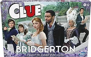 Hasbro Gaming Clue: Bridgerton Edition-BoardGame for Ages 17 Game for Bridgerton Fans for 3-6 Players, Inspired by Shondaland's Original Series on Netflix