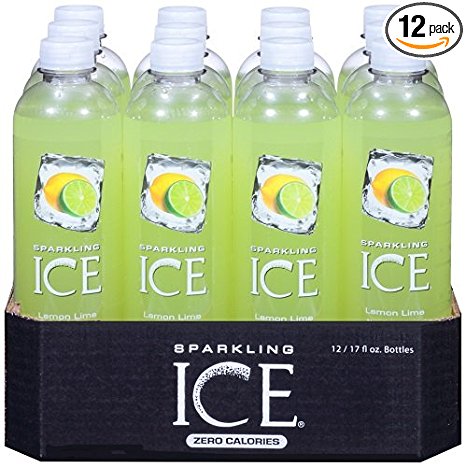 Sparkling Ice Lemon Lime 17 Ounce Bottles (Pack of 12)